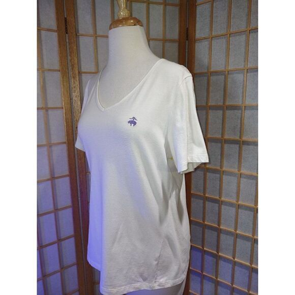 Brooks Bros 346 Lg V Neck Tee - Picture 9 of 13